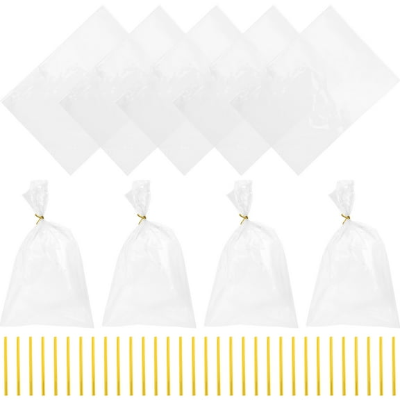 100Pcs Bakery Bags Pastry Bags Food Packing Bags Cookie Packing Pouches