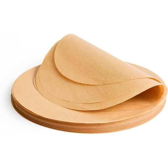 100Pcs Baking Parchment Circles11.8 Inch,Bexikou Non-Stick Papers Baking Parchment,Round Cake Tin Liners,Silicone Coated Paper Sheets for Baking Cooking Steaming