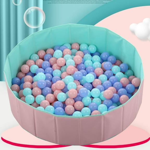 Seipola 100Pcs Ball Pit Balls Long Life Span Plastic Mixed Colors Ocean Balls Pool Accessories