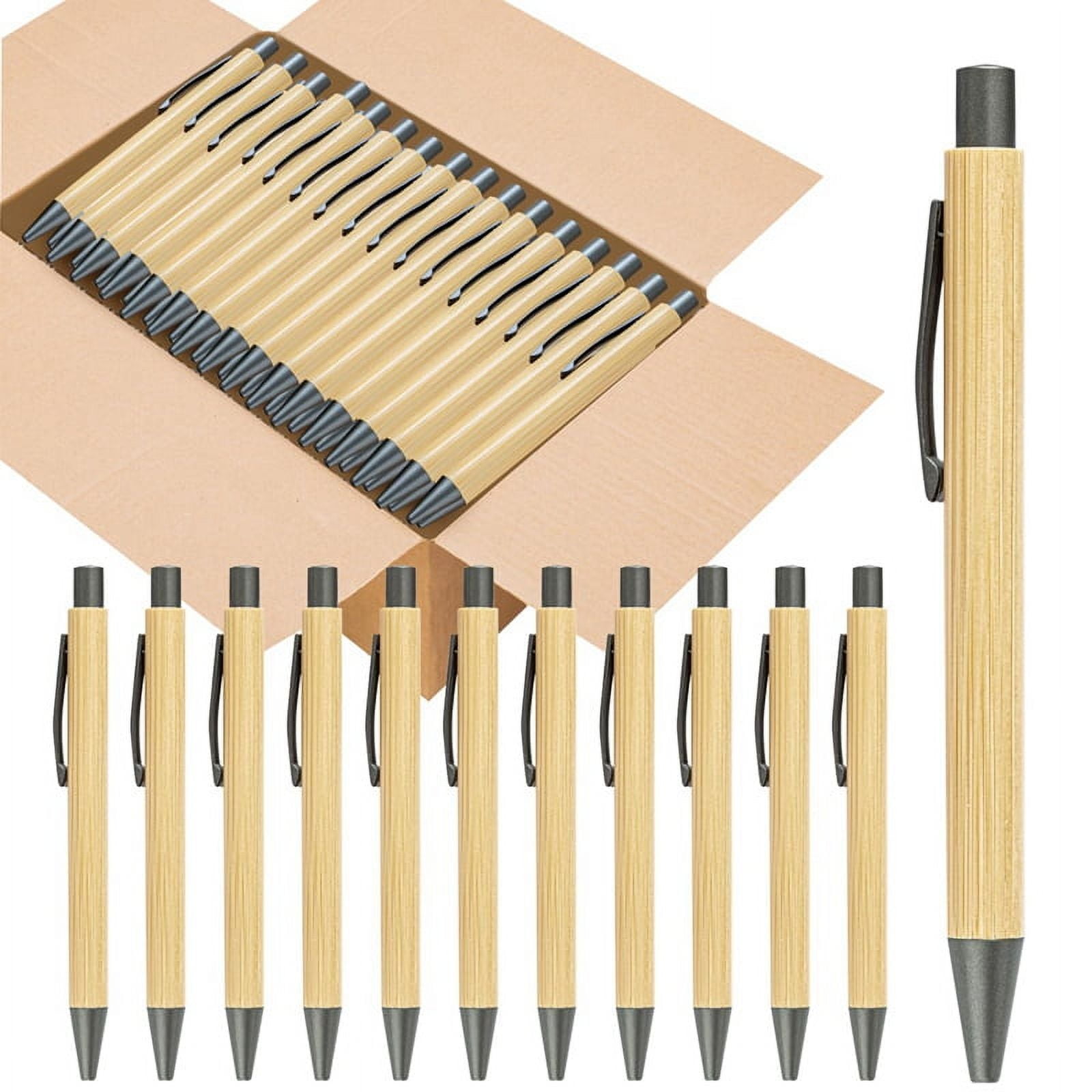 Bulk Wooden Bamboo Pens Engraving Wooden Ballpoint Pen Gift Pen Bulk