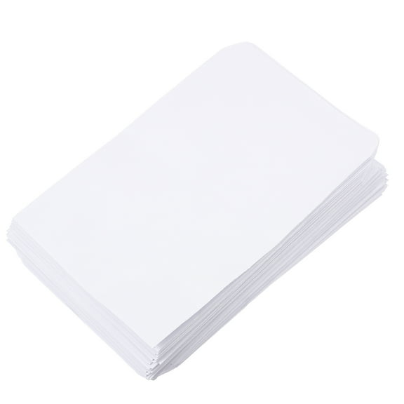 TABLZONE 100-Pack White Paper Cash Envelopes with Tear-Resistant Material for Budgeting and Money Management