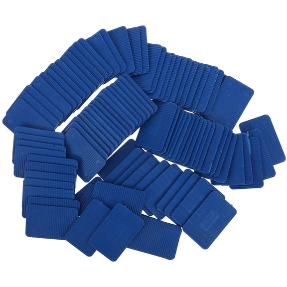 100Pcs Blue Plastic Patio Furniture Shims Heavy Duty Door and Window Leveling Supports