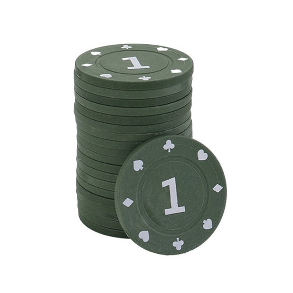 100Pcs Board Game Chip Gambling Game Recreations Money Set Professional Casinos Chip Entertainment Coin Set