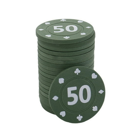 100Pcs Board Game Chip Gambling Game Recreations Money Set Professional Casinos Chip Entertainment Coin Set