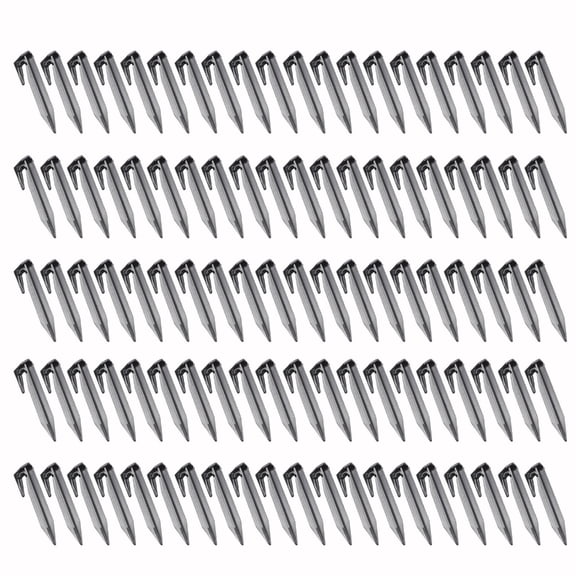 100Pcs Boundaries Nails Ground Spikes Fixing Pin Boundaries Wire Stake Lawn Peg