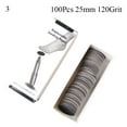 100Pcs/Box Foot Rasp Files Sanding Paper Sandpaper Disk Pedicure Tool