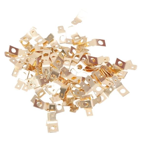 100Pcs Brass Spades Terminals 1/4Inch Male Tabs Crimps Connectors for Industrial Equipment and Automotive Systems