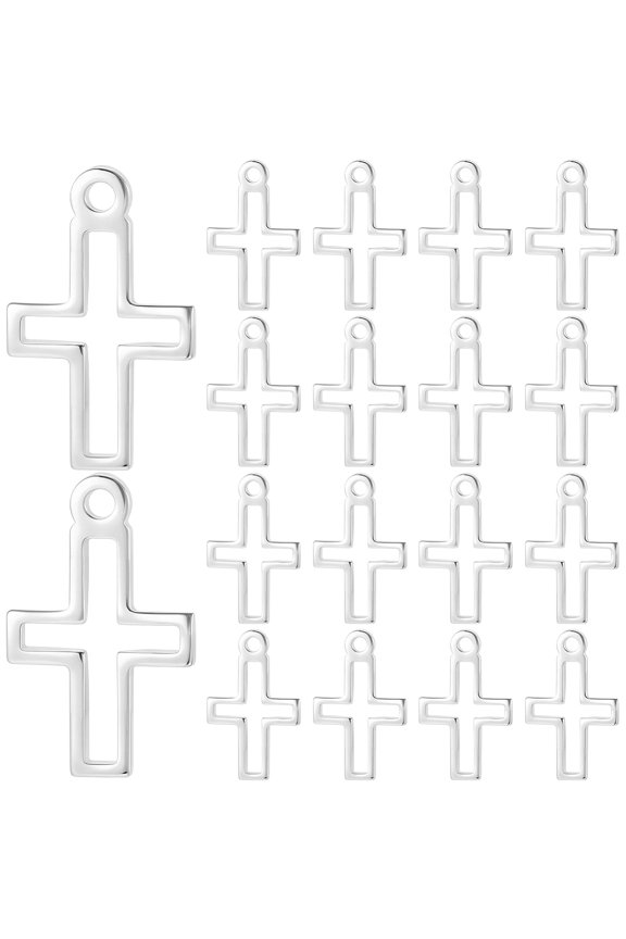 100Pcs Brass Tiny Charms Long-Lasting Plated 925 Sterling Silver Plated 12.5x8x1mm Hole: 1mm for DIY