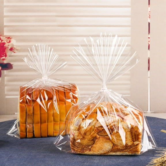 100Pcs Bread Bags Reusable Homemade Bread Pouch Bakery Loaf Wrap Bags Pouches