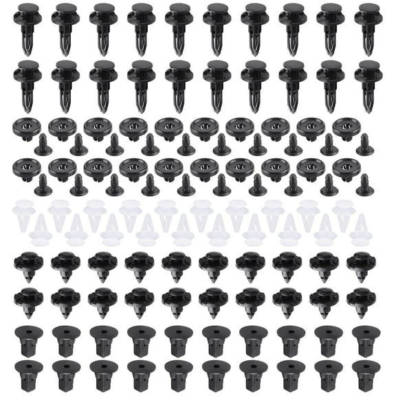 100Pcs Car Trim Panel Clips Bumper Pin Rivet for TOYOTA & LEXUS Models