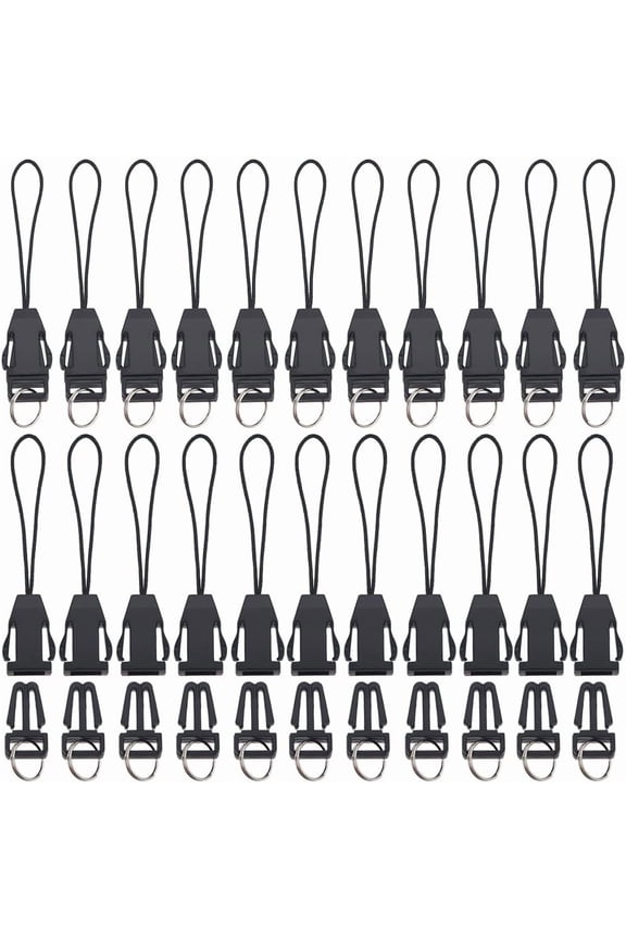100Pcs Cell Phone Split Ring Strap Anti-Lost Short Lanyard Phone Charm Cords with Detachable Buckle Keychain Hooks Key Ring Accessories for DIY Mobile Phone Lariat USB Drive Keys DIY Supplies