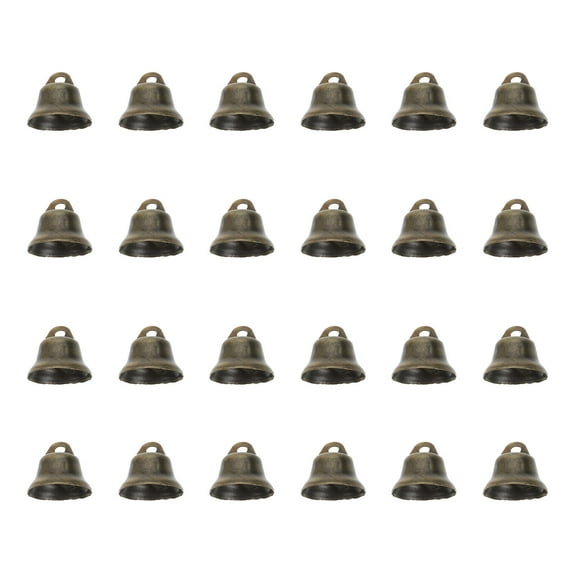 100Pcs Christmas Copper Bell Small Decorative Bell Christmas Craft (Bronze)