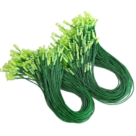 100Pcs Christmas Ornament String Hanger, Christmas Ornaments Hanger String, Precut Ribbon Hooks with Snap Fastener, Christmas Hanging Accessories, Ideal for Christmas Tree Decorations Use