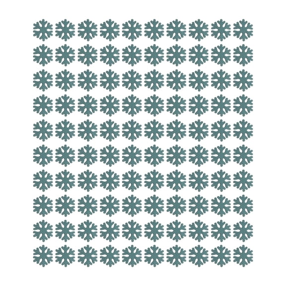 100Pcs Christmas Snowflake Wooden Snowflake Embellishments for Holiday