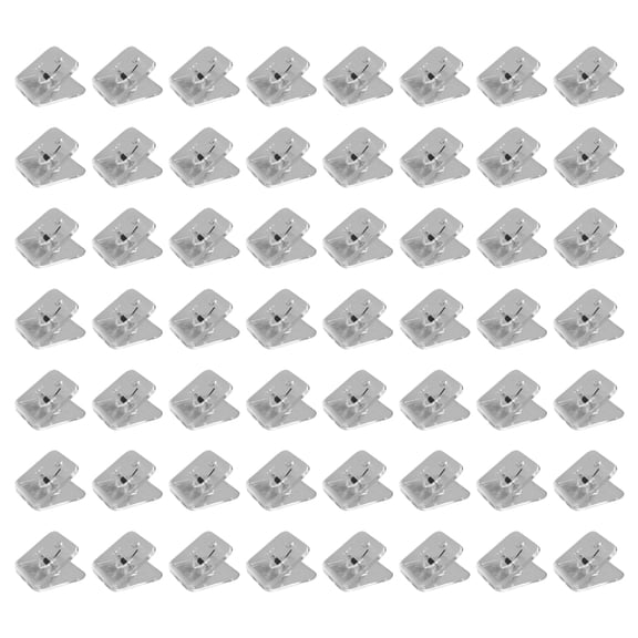 100Pcs Clear Clip Square Colorful Paper Clamp for Craft Food Bag Photo Document