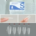thumbnail image 1 of 100Pcs Clear Nails Tip Full Cover Fake Nail Extension Tip, Square Acrylic Tip, 1 of 6