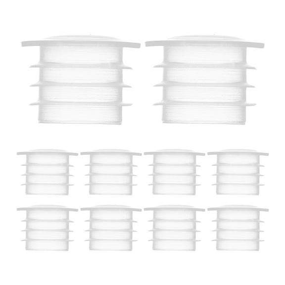 100Pcs Clear Plastic Bottle Cooker Pot End Caps Leakproof Pull Ring Stoppers for Multiple Uses