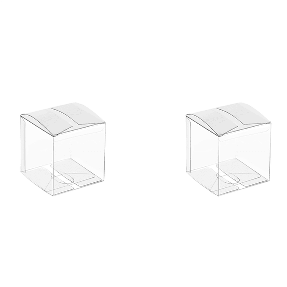 100Pcs Clear Plastic Boxes for Gifts Pvc Packing Box Packaging Transparent Box Wedding Boxes Favors