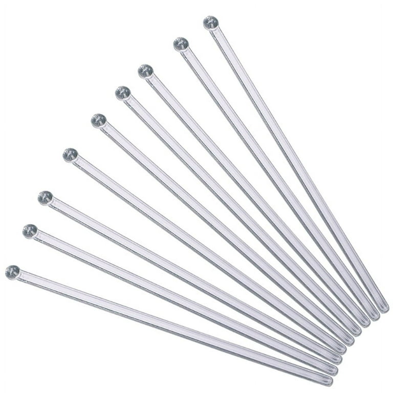 100Pcs Clear Plastic Long Stir Sticks Reusable Stirring Sticks Mixing Resin  Tool