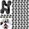 thumbnail image 1 of 100Pcs Clothes Hanger Connector Hooks, for Velvet Huggable Hangers, Wooden Hangers, Heavy Duty Space Saving for Closet, 1 of 6