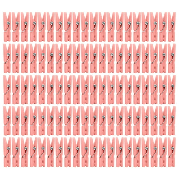 100Pcs Clothespins For Shower Girls - 1.18 Inch Stainless Steel Spring Clips, Strong & Mold-Resistant - For Party Decoration, Diy Crafts, Hanging Clothes,