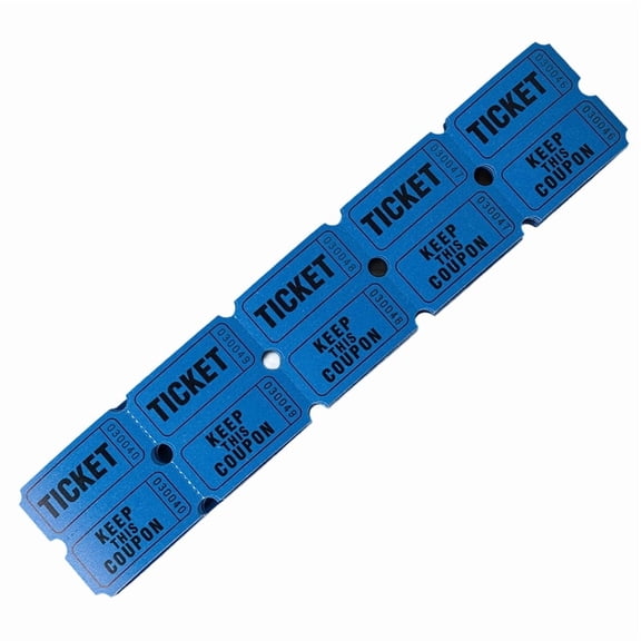 100Pcs Coated Paper Raffle Tickets Double Roll Consecutively Numbered Coupons For Concerts Exhibitions And Large Event