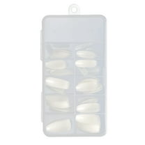 100Pcs Coffin Nails Full Set Long Acrylic Gel DIY Art Tip Extensions Manicure Kit 100PCS