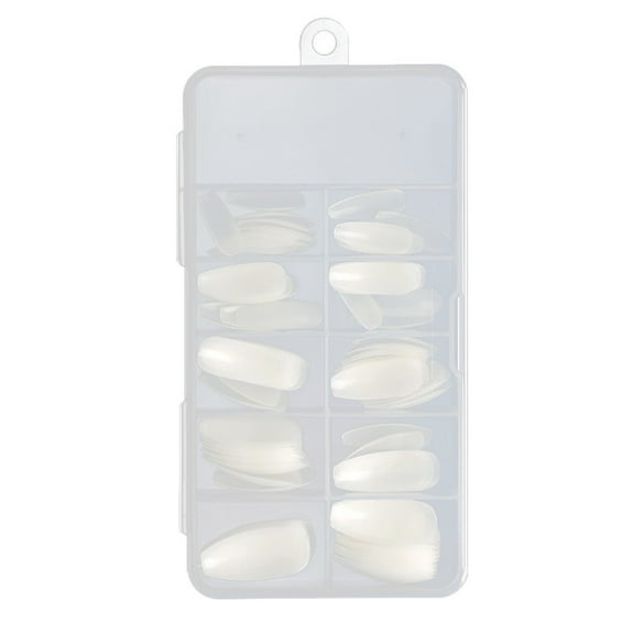 100Pcs Coffin Nails Full Set Long Acrylic Gel DIY Art Tip Extensions Manicure Kit 100PCS