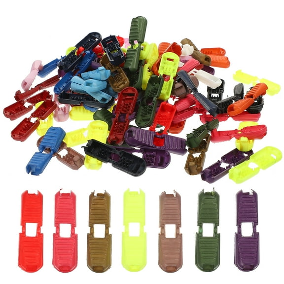 100Pcs Colored Cord Locks Adjustable Rope Cord Ends Creative Cord Stoppers DIY Cord Stoppers