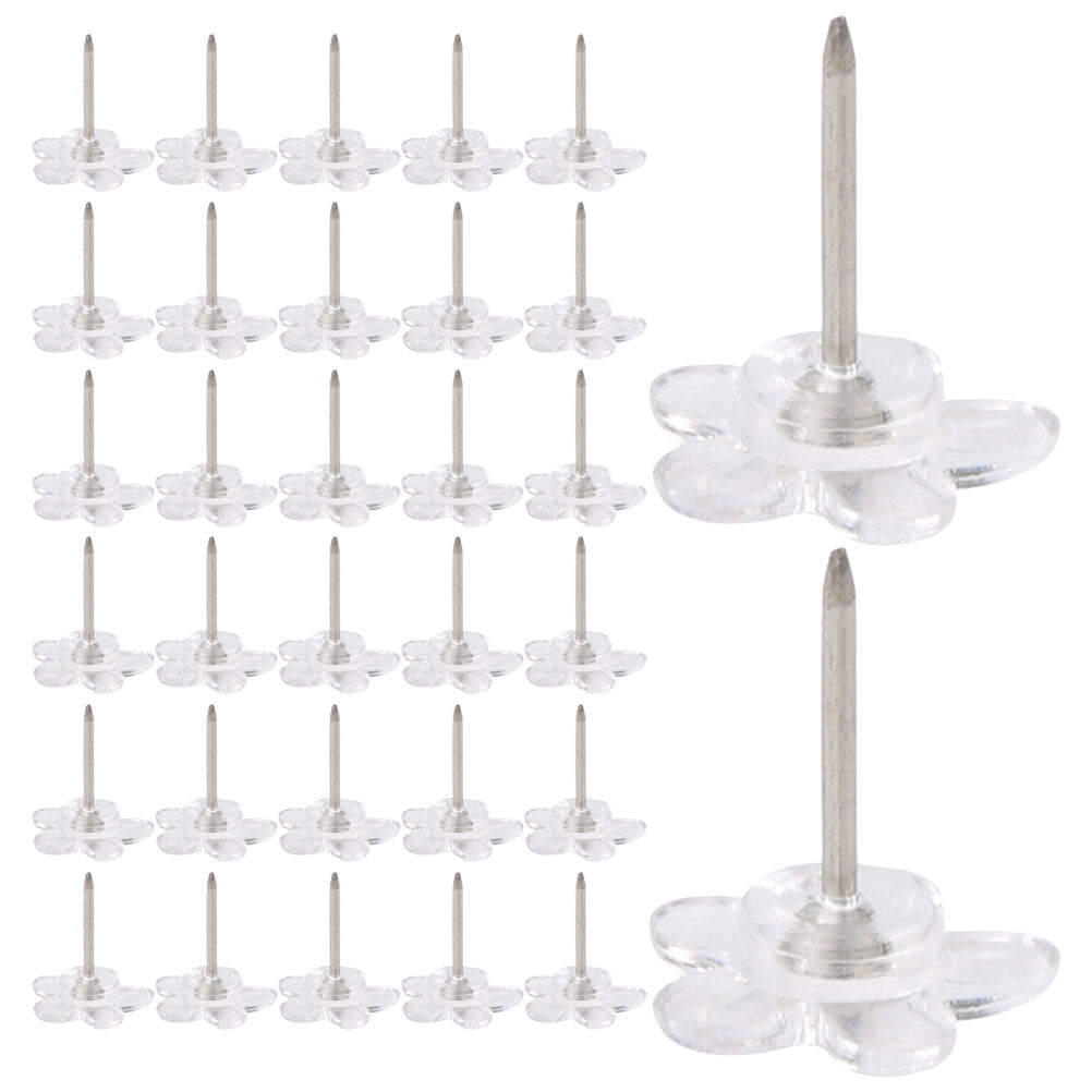 100Pcs Convenient Push Pin Replaceable Pushpins Delicate Thumbtacks