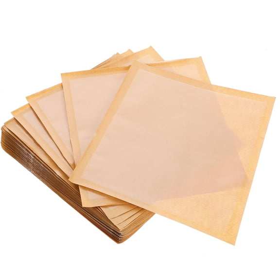 MLINS Paper Bread Bags with Clear Window for Packaging Light Brown Safe and Reliable 100Pcs