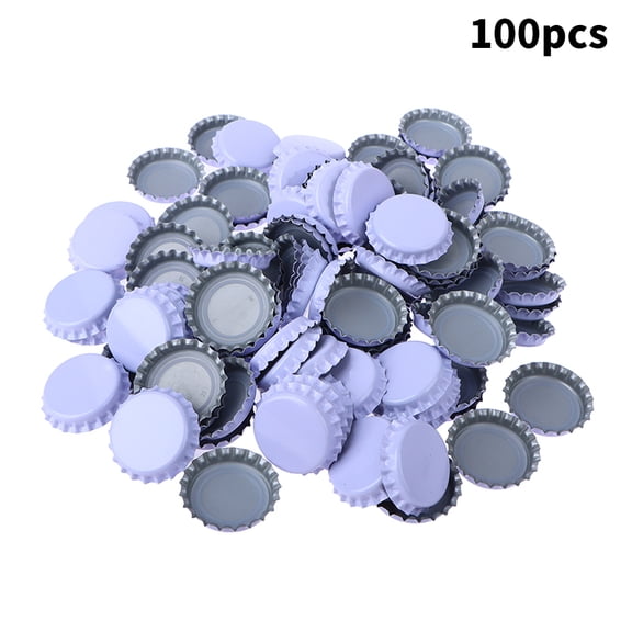 100Pcs Crown Caps Homebrew Beer Caps Craft Beer Bottling Caps Oxygen Absorbing Seal Crown Caps for DIY Home Brewing Beer Tool