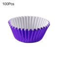 thumbnail image 1 of 100Pcs Cupcake Liners, Disposable Aluminum Foil Baking Cups, Aluminum Foil Muffin Cases Paper Baking Cupcake Cups Kitchen Bakeware, 1 of 8