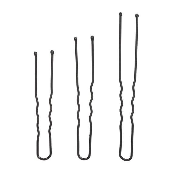 100Pcs Curly U-Shaped Hairpin Bun Hair Pins Metal Hair Clips for Updo Hairstyle