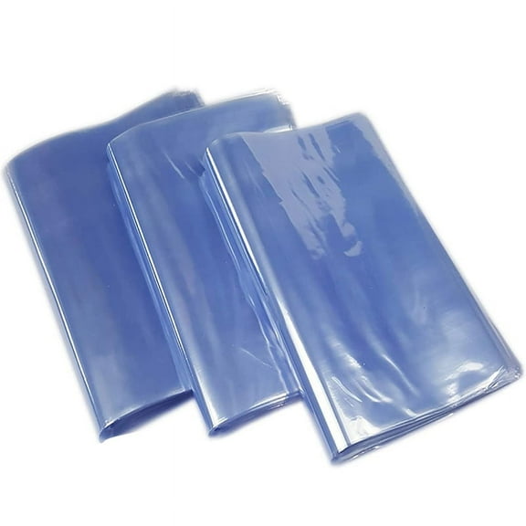 100Pcs DIY Blower Heat Seal Flat Mouth Pvc Heat Shrink Film Bag Wrap Waterproof Storager Transparent Plastic Bag 11x30cm