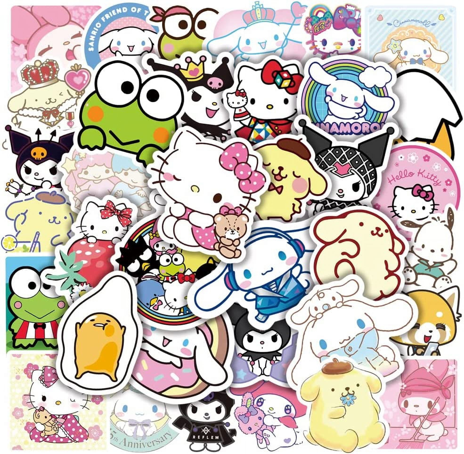 100pcs Cat Stickers, Cute Cat Waterproof Kawaii Stickers, Vinyl Stickers  for Water Bottle, Laptop, Phone, Skateboard Stickers for KidsTeens Girls