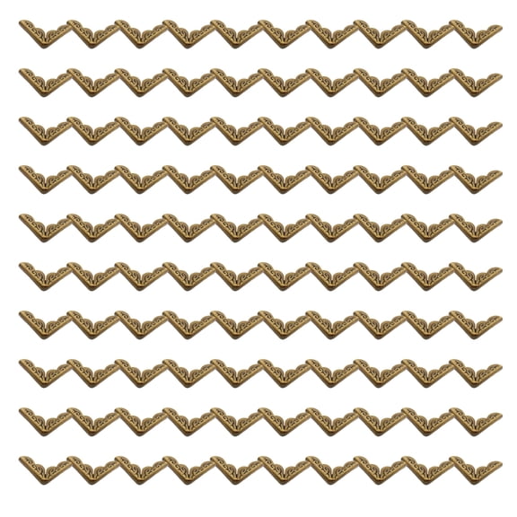 100Pcs Decorative Metal Album Corner Guards Vintage Album Corner Protectors For Hardcover Memory Journals Scrapbook