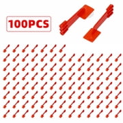 FOUR Es Scientific 100Pcs Dental X-ray Sensor Holder, Self-Adhesive Bitewing Sensor Holder Block, Red