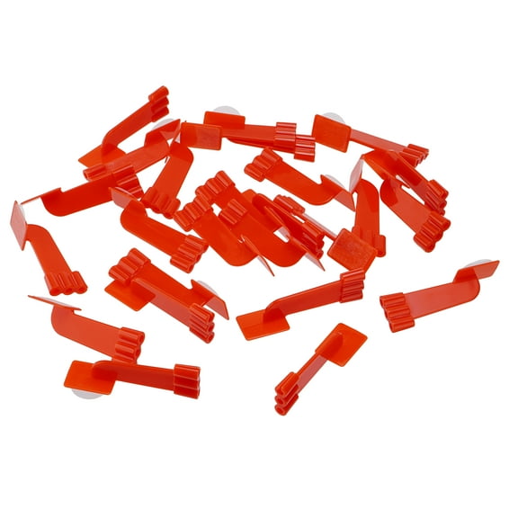 100Pcs Dental X-ray Sensor Holder Autoclavable Self-Adhesive Bitewing Sensor Holder Block Red