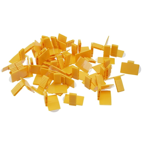 100Pcs Dental X-ray Sensor Holder Autoclavable Self-Adhesive Posterior Sensor Holder Block Yellow
