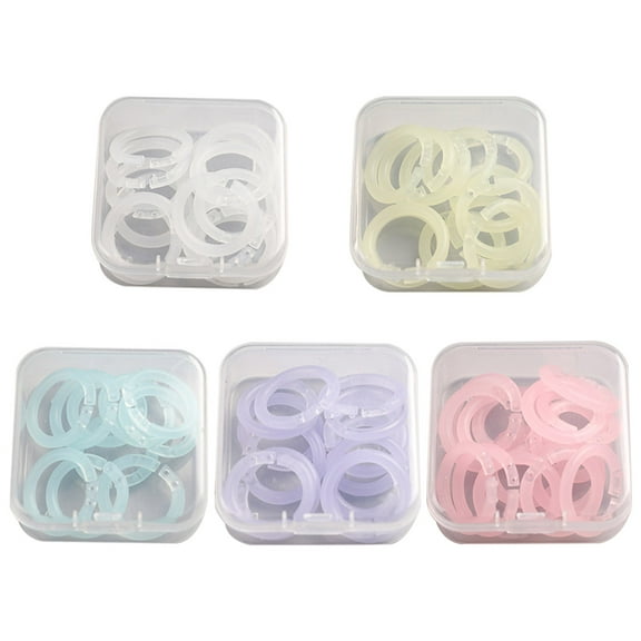 100Pcs Detachable Binder Rings for Scrapbooking 15mm Diameter Binder Rings Book Rings for Note Card Binder Notebook