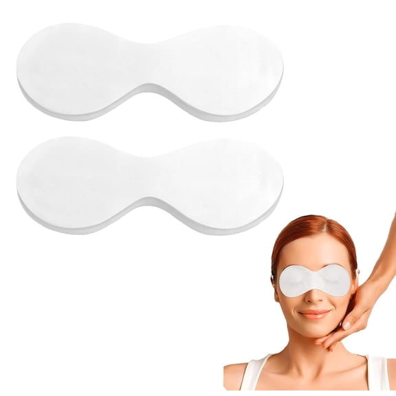 100Pcs Disposable Non Woven Eye Care, Cotton Paper Facial Eye Pads Spa, DIY Clear Eye Mask Paper for Skincare Spa Wrap Moisture Retention