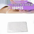 thumbnail image 1 of 100Pcs Disposable Plastic Couch Cover Bedspread SPA Massage Treatment Table Sheets Transparent Beauty Bed, 1 of 6