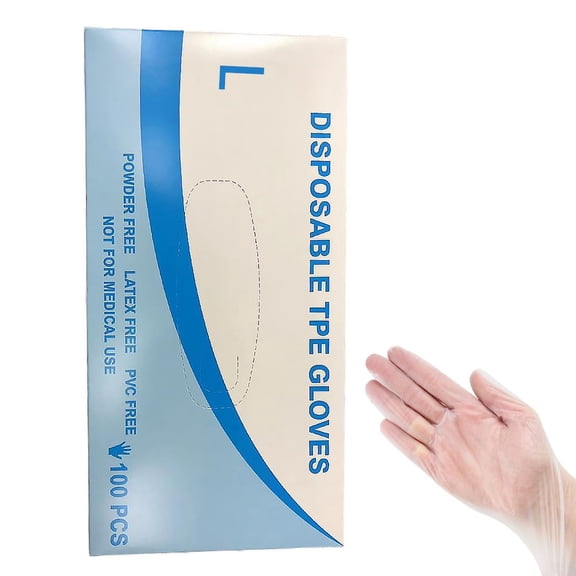 100Pcs Disposable Sterile Gloves Universal Elastic Latex Free Protective Hand Gloves