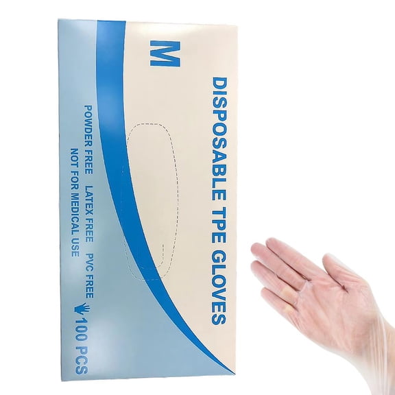 100Pcs Disposable Sterile Gloves Universal Elastic Latex Free Protective Hand Gloves