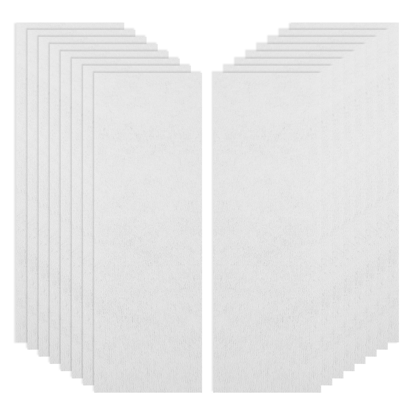 100Pcs Disposable Wax Strips Facial Hair Removal Wax Strips Rectangle