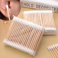 thumbnail image 1 of 100Pcs Double Head Disposable Makeup Cotton Swab Cotton Buds Daily Cleaning T WA, 1 of 9