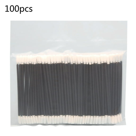 100Pcs Double-Headed Polyester Tips Cleaning Swabs Dust-Free Stick for Printers
