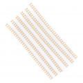 100Pcs Double Loop Wire Binding Spine 20 Sheet Capacity 3:1 Pitch 34 Loop 6.4mm Diameter Set Kit for A4 Paper