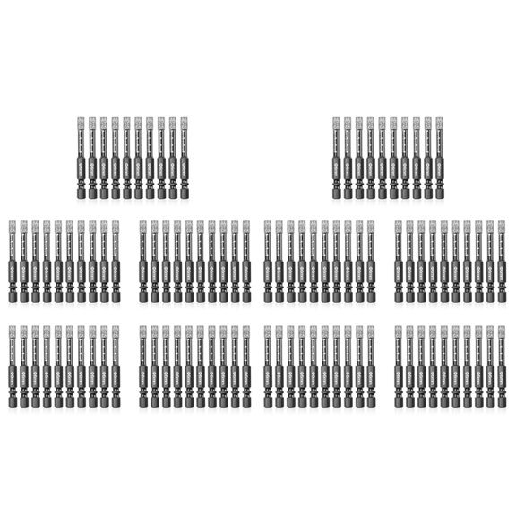 100Pcs  Drill Bits,6mm Dry  Core Drill Bit Set for Ceramic,,Tile,Glass,Marble,Brick,Stone